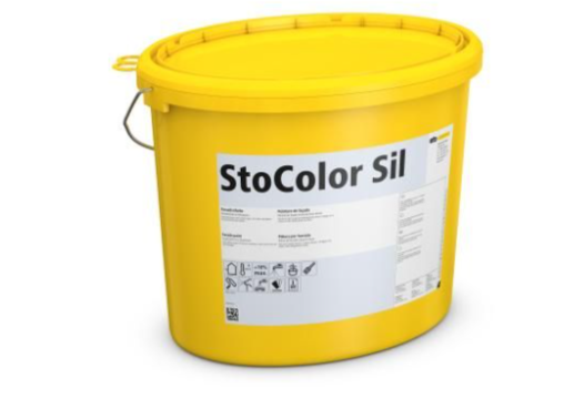 StoColor Sil Fassadenfarbe 15 Liter (weiß) Außenfarbe gut geeignet für natürliche Bauweisen